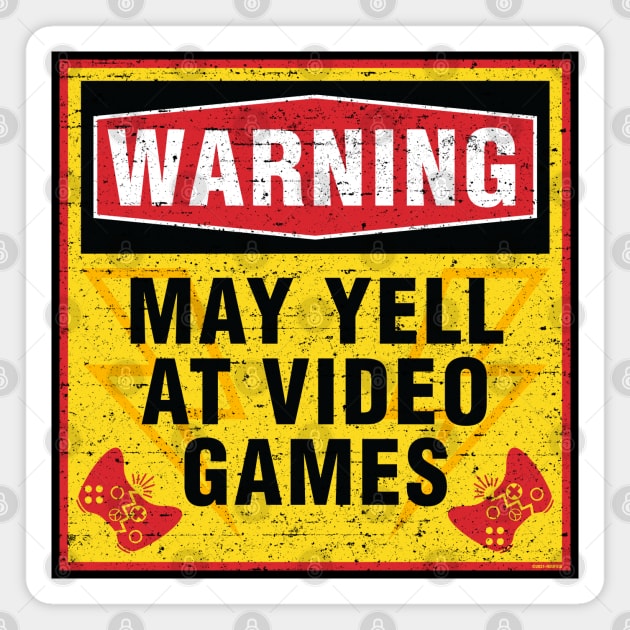 Warning May Yell at Video Games [Rx-Tp] Magnet by Roufxis